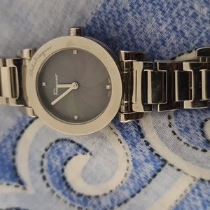 Womens Mother of Pearl Ferragamo Watch